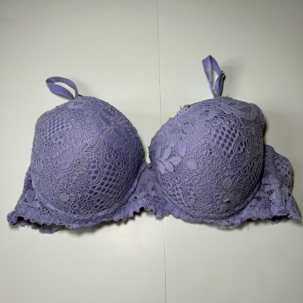 Juicy Couture Lavender Lace Bra 34C Underwire Comfortable‎ Fit